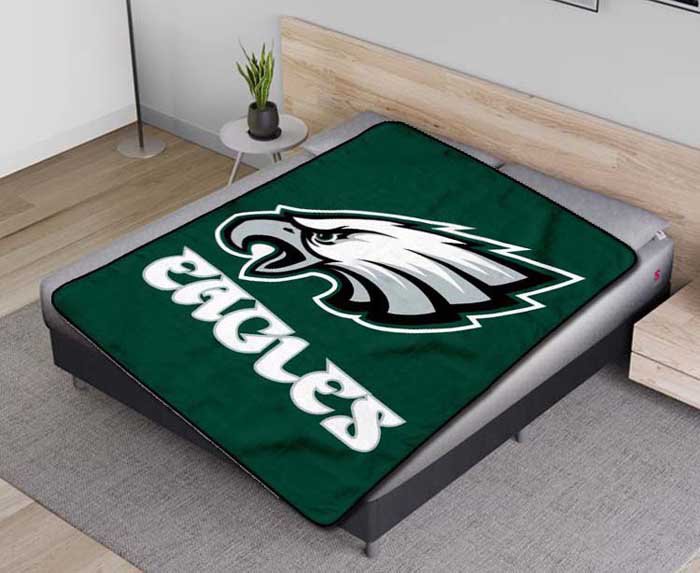 Philadelphia Eagles Football Fleece Blanket Quilt