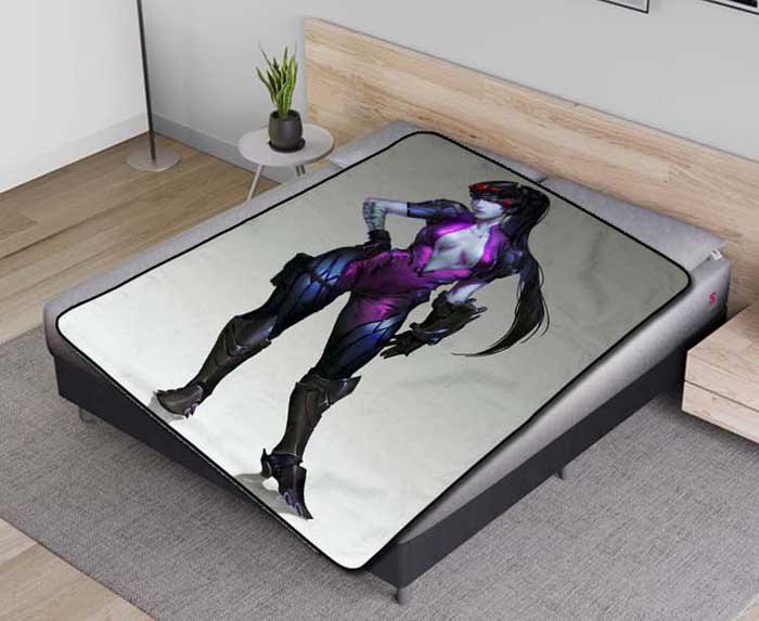 Overwatch Character Widowmaker Fleece Blanket Quilt