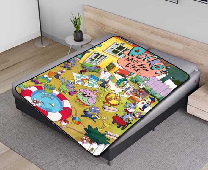 Rocko's Modern Life Characters Fleece Blanket Quilt
