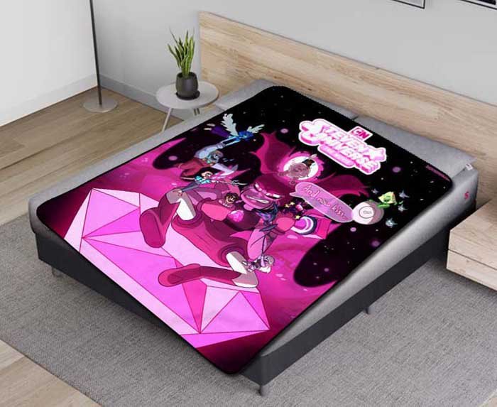 Steven Universe Now Kiss Fleece Blanket Quilt