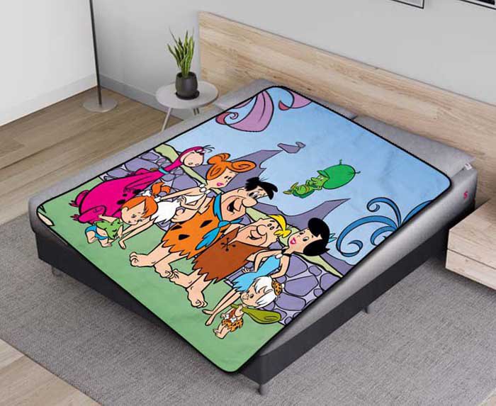 The Flintstones Characters Fleece Blanket Quilt