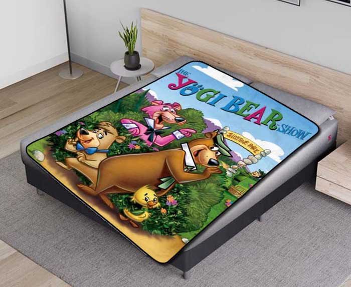 The Yogi Bear Characters Fleece Blanket Quilt