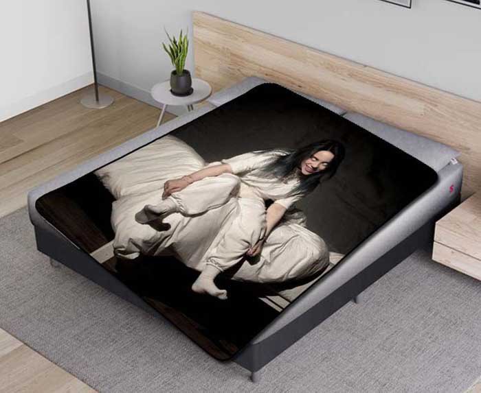 Billie Eilish Ilomilo Fleece Blanket Quilt