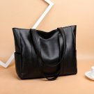 Large Capacity Tote Shoulder Bag, All-Match Zipper Storage Bag