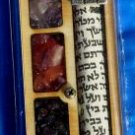 Mezuza Chosen Colorful Stones Wood Mezuzah Mezzuzah