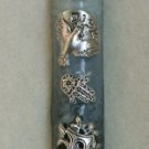 Silver Peace Symbols Mezuzah