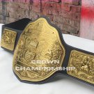 Big Gold World Heavyweight WWE Championship Belt, 2mm Brass Leather Belt