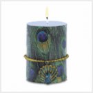 #38545 Peacock Candle With Charm