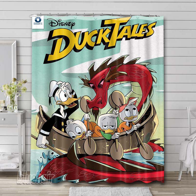 DuckTales Dragon Shower Curtain Hooks Bathroom Sets