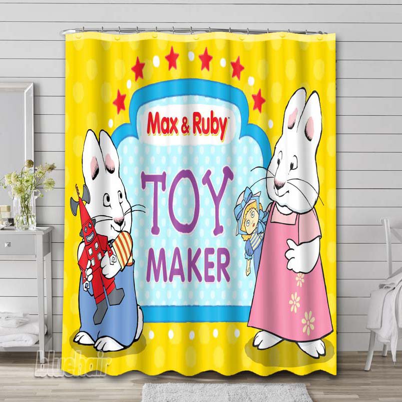 Max & Ruby Toy Maker Shower Curtain Hooks Bathroom Sets