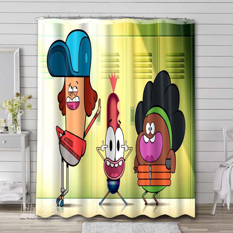 Pinky Malinky Characters Shower Curtain Hooks Bathroom Sets