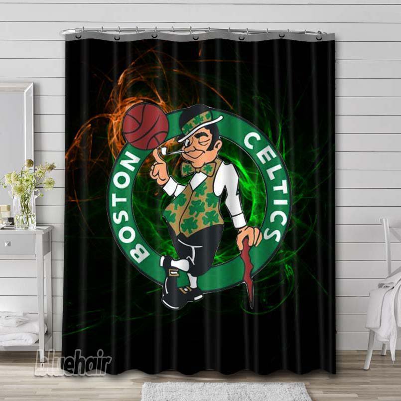 Boston Celtics Logo Shower Curtain Bathroom Decoration