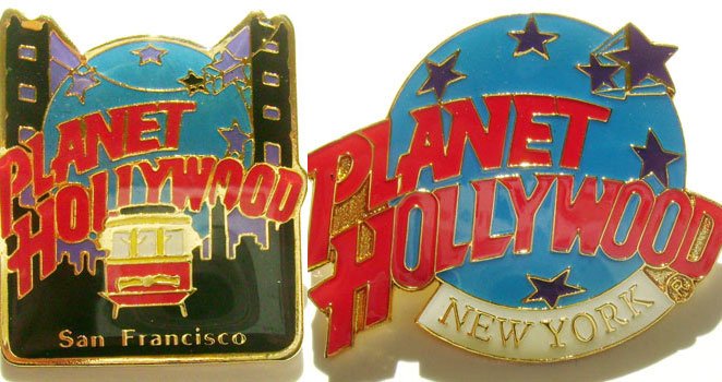 PLANET HOLLYWOOD San Francisco & New York Pin Lot RARE
