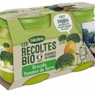 set 12 x 2 Small baby pot from 4-6 months broccoli potatoes Les Récoltes Bio BLEDINA