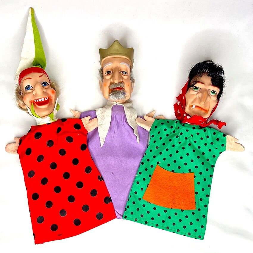 Vintage Rubber Head Hand Puppets 3