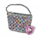 Hello Kitty Flower & Bead Child's Purse from Japan