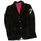 Chrom Black Velvet Vintage Sports Jacket from France