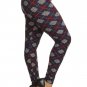 Plaid Print Plus Size High Waist Leggings One Size Fits Most