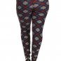 Plaid Print Plus Size High Waist Leggings One Size Fits Most
