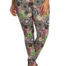 Multi Color Circle Print Plus Size High Waist Leggings One Size Fits Most