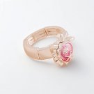Pink Icy Bling Sea Turtle Locket Stretch Ring