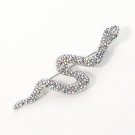 Rainbow Icy Bling Snake Pin Brooch