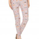 Teepee Print High Waist Leggings One Size