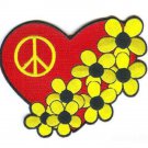 Daisy Heart Peace Sign Patch