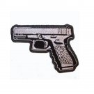 .45 Caliber Firearm Pistol Embroidered Patch