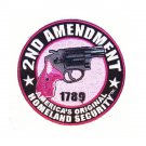 Premium 2nd Amendment Pistol Embroidered Patch