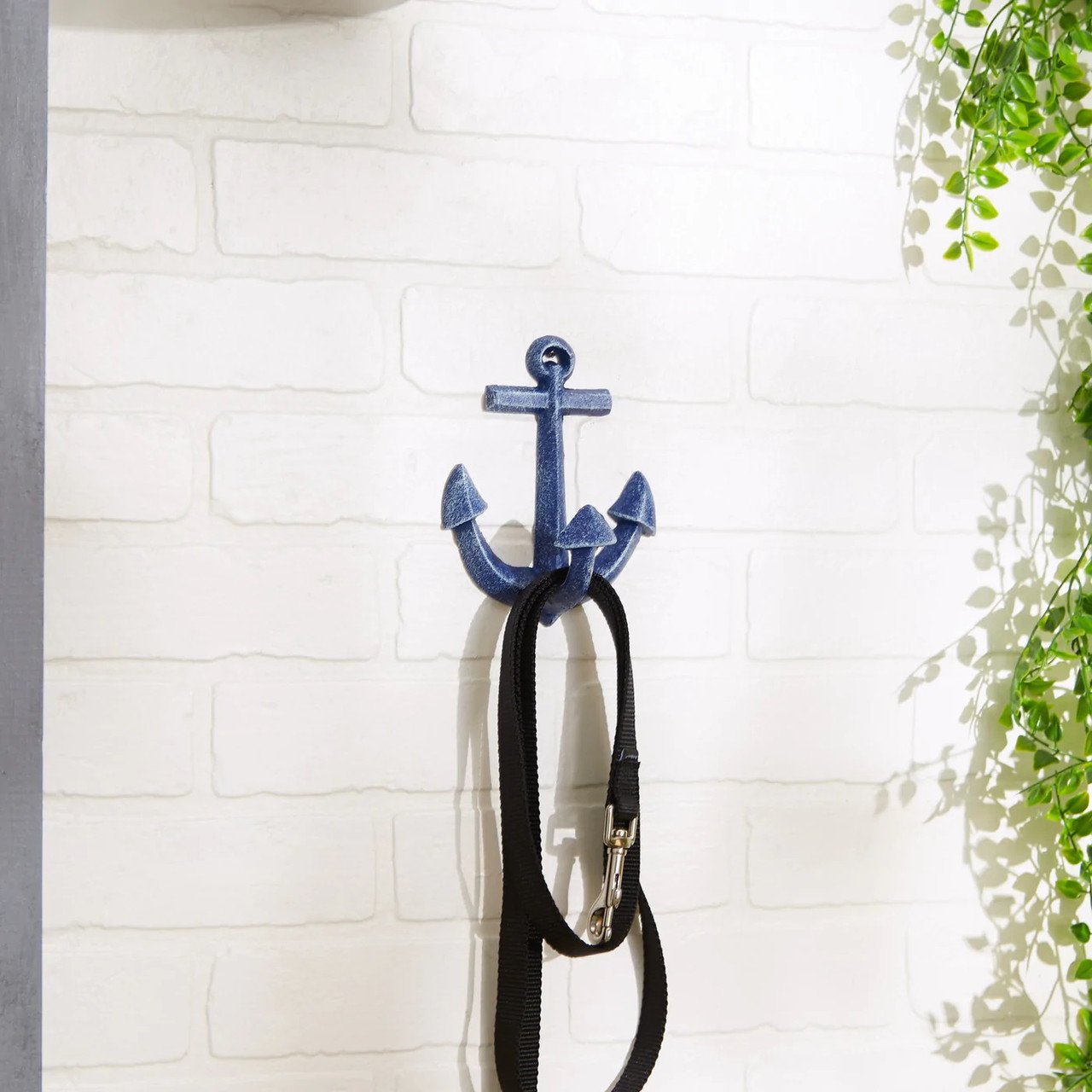 Coastal Blue Anchor Wall Hook