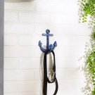 Coastal Blue Anchor Wall Hook