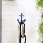 Coastal Blue Anchor Wall Hook