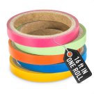 Glow Tape Neon Fluorescent Duct Tape UV Black Light 5 Pack