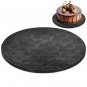 12 Inch Round Black Cake Board Embossed Grease Resistant Display Base