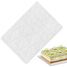 Rectangle Cake Board 10x14 Inch White Grease Resistant Embossed Sheet Cake Base