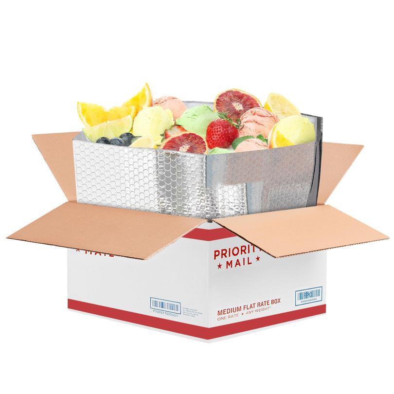 Insulated Box Liners 10 Pack Silver Foil Thermal Liners Fits USPS Medium Flat Rate Box