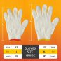 String Knit Work Gloves 12 Pairs Cotton Poly Reusable 10 Inch Yellow Cuff