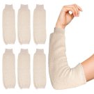 Terry Cloth Arm Sleeves 17 Inch Heat Resistant Cotton Pack of 6 Beige