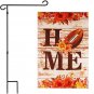 Garden Flag Stand & 12x18 Double-Sided Football HOME Garden Flag Combo