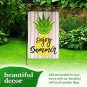 Garden Flag Stand & 12x18 Double-Sided Enjoy Summer Pineapple Garden Flag Combo