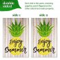 Garden Flag Stand & 12x18 Double-Sided Enjoy Summer Pineapple Garden Flag Combo