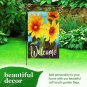 Garden Flag Stand & 12x18 Double-Sided Welcome Sunflowers Garden Flag Combo