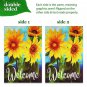 Garden Flag Stand & 12x18 Double-Sided Welcome Sunflowers Garden Flag Combo