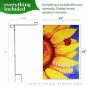 Garden Flag Stand & 12x18 Double-Sided Family & Friends Sunflower Garden Flag Combo