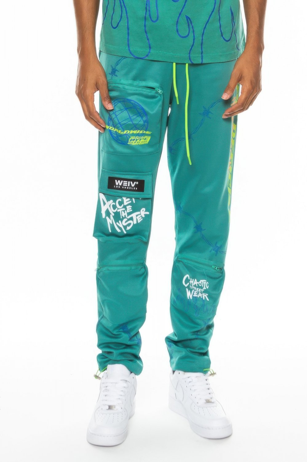 Mens Hype Official Print Track Pants Elastic Drawstring Streetwear Joggers