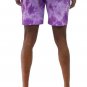 Mens Cotton Crush Tie Dye Shorts Elastic Drawstring Summer Casual Lounge