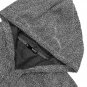 Mens Static Marled Short Sleeve Hoodie Solid Black Navy Pullover Streetwear Top