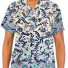 Mens Paisley Button Down Shirt Short Sleeve Stretch Casual