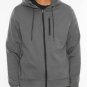 Mens Solid Heathered Zip Up Hoodie Jacket Full Zip Hooded Sweatshirt